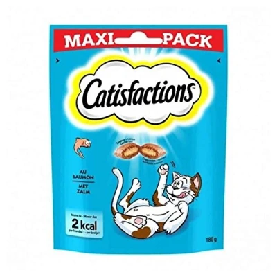 Immagine di Catisfactions Alimento Complementare con Salmone per Gatto Adulto e Gattino, 4 x 180 g