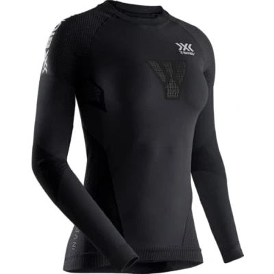 Immagine di X Bionic Invent 4.0 Running Shirt Long Sleeves Maglia da Corsa Maniche Lunghe Donna Training Fitness, Donna, Black/Charcoal, XL