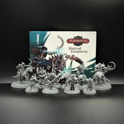 Immagine di Titan Forge Bloodfields Undead Dominion Army Pack Dedicated For Fantasy Tabletop Skirmish Wargame Set of 10 Miniatures 32mm Scale Age 14+