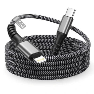 Immagine di Cavo iPhone USB C 2 Metri [Certificato MFi], Lightning Cavetto Filo Caricatore Carica Rapida per 14 Pro Max/14 Plus/13/13 Max/12/11/XR/8