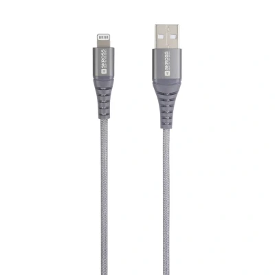 Immagine di Skross Cavo USB 2.0 Spina C®, Connettore Apple Lightning 2.00 m Grigio Siderale tondo, Flessibile, Rivestimento polimerico SKCA0016C MFI200CN