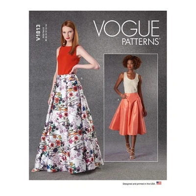 Immagine di Vogue Patterns V1813F5 Gonne da donna F5 (16 18 20 22 24)