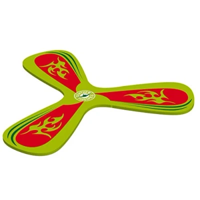 Immagine di Paul Guenther 1543 Boomerang Mc Squeezy, in morbido materiale EVA, ideale per interni, vola da 1 a 3 m, divertimento bambini e adulti