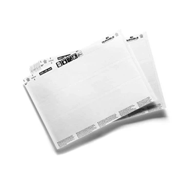 Immagine di Durable 809902 Inserti di Ricambio Fogli f.to A5, Microperforati, 200x40 mm, Bianco, Confezione da 20 Pezzi
