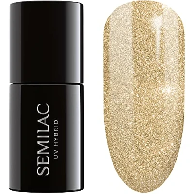 Immagine di Semilac UV Smalto Semipermanente 037 Gold Disco 7ml