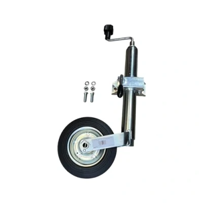 Immagine di mb m Ruota di supporto 150 kg per rimorchio, Ø 48 mm, con morsetto e viti fissaggio incluse