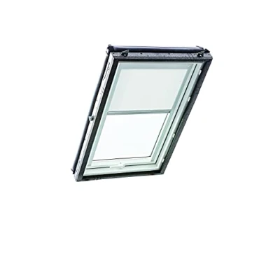 Immagine di Tenda a Rullo Roto ZRE per Finestre Tetti Diurna Binario di Guida Argento delle Serie Designo R6/R8, i8 e Classic 64/84 con Dimensioni 065/118 06/11 Bianco