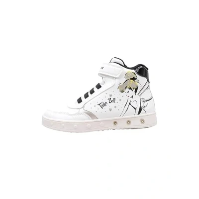 Immagine di Geox Disney Tinker BELL Light UP Skylin GIRL Sneakers alte per bambini, Taglia: 30, White/black Finta pelle di alta qualità