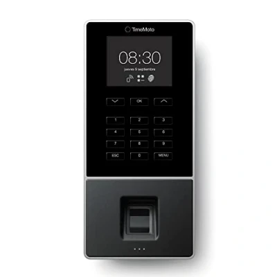 Immagine di TimeMoto TM—626 Rilevatore di presenza basato su cloud con sensore impronte digitali, abbinato a Badge RFID/Portachiavi e PIN, fino 200 utenti, timbratura, report delle ore lavorate, Wi Fi