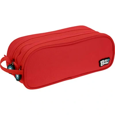Immagine di Grafoplás 37543951 Astuccio per la scuola doppio, colore: rosso, 24,5 x 9,5 cm, Bits &amp; Bobs