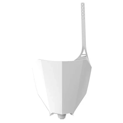 Immagine di Polisport 8666300001 Tabella portanumero Replica OEM Realizzata in plastica Lucida Resistente e Durevole Compatibile con Le Moto Honda Colore Bianco