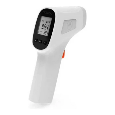 Immagine di Motorola TE 93 Termometro laser a infrarossi digitale senza contatto Certificato medico Bianco