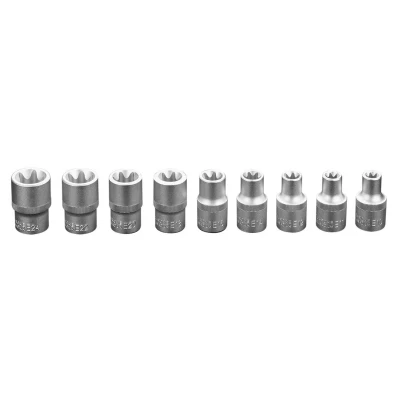Immagine di NEO TOOLS 08 649 Set bussole 9 Torx esterno Acciaio al cromo vanadio 1/2