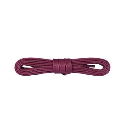Immagine di Kaps Lacci Cerati Per Scarpe Piatte, 100% Cotone di Alta Qualitá, Colorati, 5 mm 0,19 pollici larghezza, Made in Europe (120 cm 47 pollice 6 8 paia occhielli / 26 Bordaux)