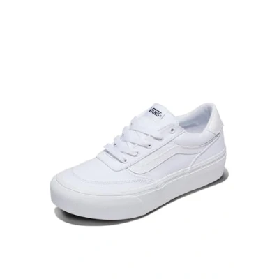 Immagine di Vans Brooklyn LS Platform, Scarpe da Ginnastica Donna, White And White, 38.5 EU