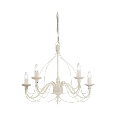 Immagine di Ideal Lux Corte SP5 Lampada, Bianco Antico