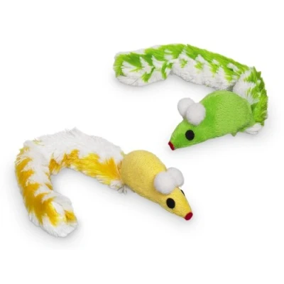 Immagine di Nobby, topo in peluche con coda di e erba gatta