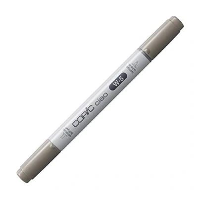 Immagine di Copic Ciao Pennarello Grafico con Doppia Punta, 11 g , Grigio (Warm Gray No.5), 12 x 150 mm