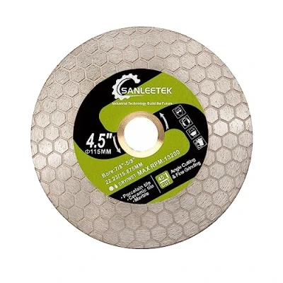 Immagine di SANLEETEK Disco Diamantato 115mm Dischi Taglio Diamantati Design Esagonale per Gres Piastrelle Ceramica Marmo Pietra Artificiale Quarzo