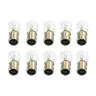 Immagine di CARALL 10 Pezzi di Lampadine Alogene 12V Per Auto (P21/4W BAZ15D Asimmetrica 21/4W)