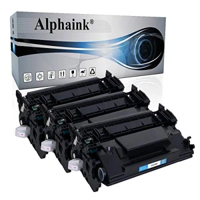 Immagine di alphaink 3 Toner Compatibili HP 26X 26A CF226A CF226X per LaserJet Pro M402D, M402DN, M402DNE, M402DW, M402N, M426DW, M426FDN, M426FDW, M426M Capacità 9000 pagine (3 Nero)