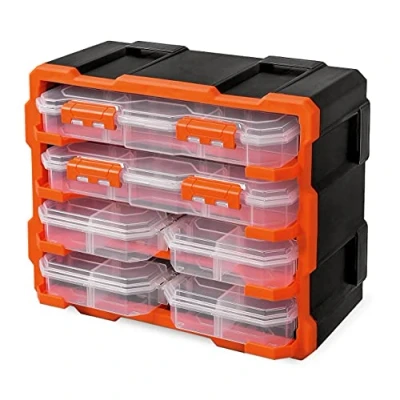 Immagine di Alutec Kit valigette porta minuteria (L x L A) 38 18 32 mm suddivisione variabile Contenuto 6 Parti