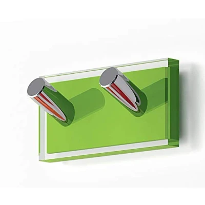 Immagine di Gedy Rainbow Gruccia, Resine termoplastiche, Trasparente Verde, Doble