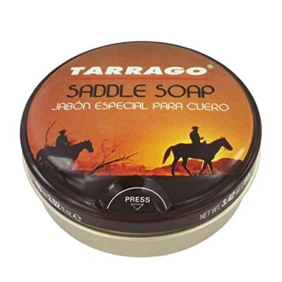 Immagine di Tarrago Sapone per cuoio da selleria 100 ml pelle pulita liscia, in particolare Detergente scarpe
