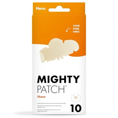 Immagine di Hero Mighty Patch Nose Speciale naso Assorbe le impurità di pori e brufoli in 6 8 ore Hydrocolloides Confezione da 10 Patchs
