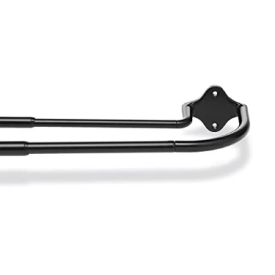 Immagine di Amazon Basics Doppio bastone per tenda oscurante, da 71 a 122 cm, finitura nera