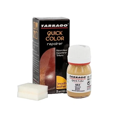 Immagine di Tarrago, Crema colorante per Scarpe Quick Color, Unisex, 25ml, Marrone (Brown (Biscuit 662)), M L