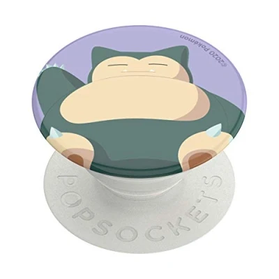 Immagine di PopSockets: PopGrip Supporto e Impugnatura per Telefoni Cellulari Tablet con un Top Intercambiabile Pokémon Snorlax Knocked