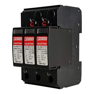 Immagine di Phoenix Contact 2801160 VAL MS T1/T2 1000DC PV/2+V Scaricatore di sovratensioni Protezione da per: Impianto fotovoltaico 15 kA 1 pz.