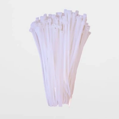 Immagine di Schneider Electric Thorsman 100 fascette stringicavo in poliammide 200 x 4,8 mm, colore trasparente, diverse dimensioni, bordi arrotondati lisci, super resistenti, autobloccanti per la
