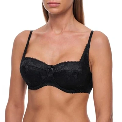 Immagine di frugue Reggiseno a Fascia Push Up Imbottito Donna Nero IT 3B
