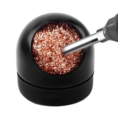 Immagine di YUEMING Detergente per Punte Di Saldatura, 1pcs Sfera Pulizia e1pcs Base, In Ottone Kit La Ferri e Saldatura