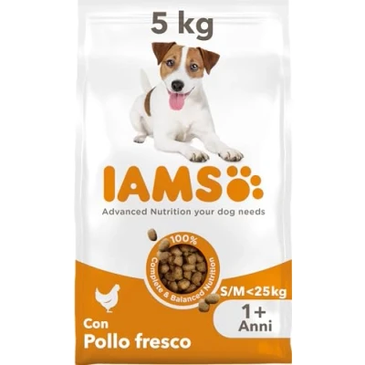 Immagine di IAMS Cibo secco per cani di taglia piccola e media con pollo fresco, 1+ anni, 5kg