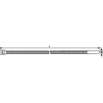 Immagine di HellermannTyton 111 70110 RLT150 N66 BK L1 Fascetta per cavi 770 mm 8.90 Nero riutilizzabili, stabile al calore 50 pz.