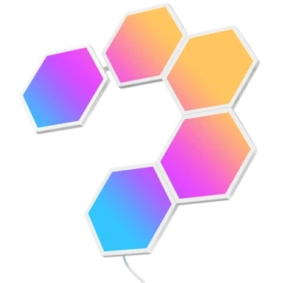 Immagine di Govee 5 Glide Hexa Light Panels B6061 Elemento base pannello LED 36 W (monocolore) Bianco