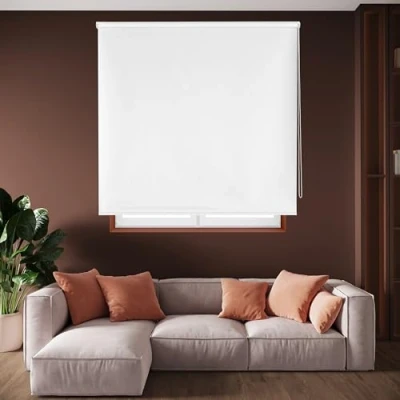 Immagine di Blindecor Draco Tenda a rullo oscurante Bianco sporco, 140 x 175 cm (Larghezza Altezza) Dimensioni del tessuto 137 170 cm. Tende termiche oscuranti