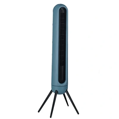 Immagine di Ardes Ventilatore Torre ROCKET Digitale Altezza Variabile Verticale 3 Velocità con 2 Set Piedini Intercambiabili per Doppia Telecomando + Timer 9h e Maniglia Verde Salvia