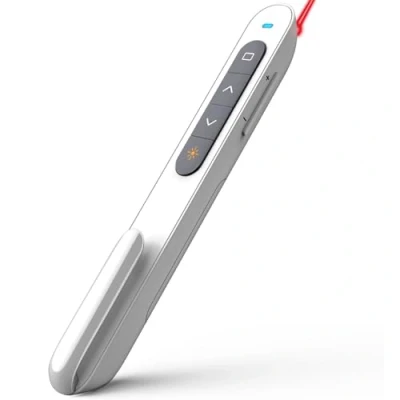 Immagine di NORWII N27 Wireless Presenter, Hyperlink Volume Control Presenter RF 2.4GHz Presentazione PowerPoint Clicker Puntatore Laser remoto (Nero)