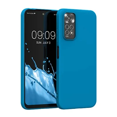 Immagine di kwmobile Custodia Compatibile con Xiaomi Redmi Note 11 / 11S Cover Back Case per Smartphone in Silicone TPU Protezione Gommata blu indaco