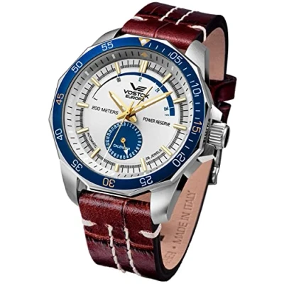 Immagine di Vostok Europe Orologio Analogico Automatico Uomo con Cinturino in Pelle NE57 225A562