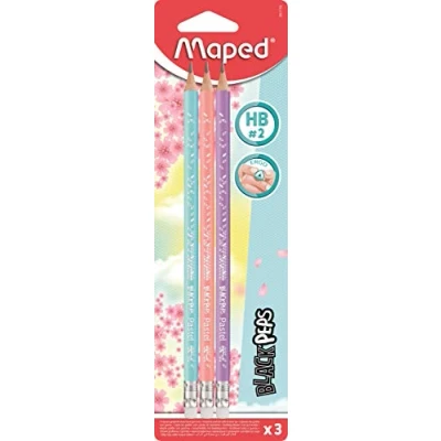 Immagine di MAPED BLS 3 MATITE GRAF GOMMA PASTEL HB