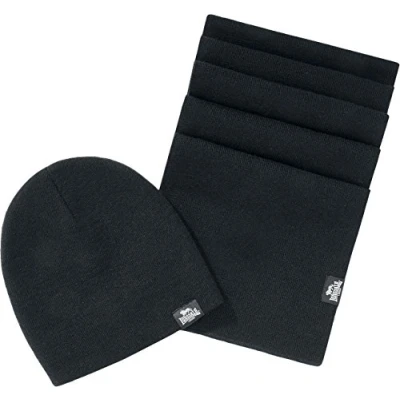 Immagine di Lonsdale Unisex SET Leafield Berretto, Taglia: One Size, Black