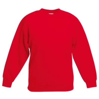 Immagine di Fruit Of The Loom SS201 Felpa classica da bambini a maniche lunghe Red 11_Anni