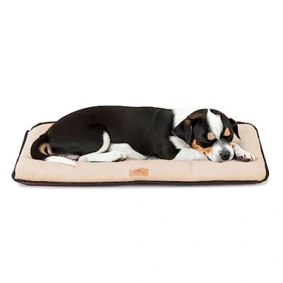 Immagine di Ferplast Cuccia Cane Cuscino Taglia Media Double Face Tessuto Antigraffio ed Impermeabile, Caldo Micropile Materassino Lavabile in Lavatrice a 30 65 x 48 3,5 cm.Marrone