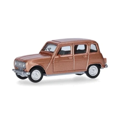 Immagine di herpa modello di auto Renault R4, in scala 1:87, pezzo da collezione, tedesco, statuetta plastica, Colore: beige metallizzato