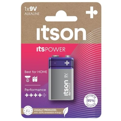 Immagine di ITSON, AA Premium batterie alcaline, confezione da 4, consigliate per fotocamere, controller di gioco, LR6IPR/4CP